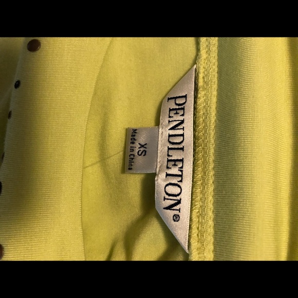 🆕 $78 Pendleton XS peridot green top Savannah - Picture 6 of 9